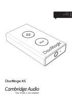 Cambridge Audio DacMagic XS USB DAC  Headphone Amp - - Owners manual